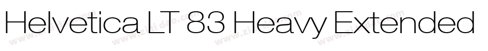 Helvetica LT 83 Heavy Extended字体转换